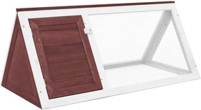 vidaXL Cușcă pentru iepuri și alte animale, maro, lemn