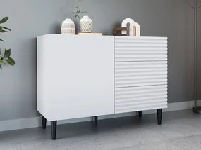 Comodă Sarlana 1D3SZ (Alb + Negru) . 1103680