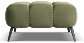 Taburet verde cu tapițerie din catifea Nalu – Makamii