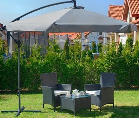 Umbrelă de gradină pliabilă 350cm Grey