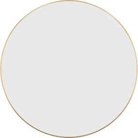 vidaXL Oglindă de perete rotundă, auriu, Ø 60 cm