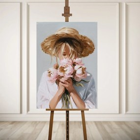 Tablou cu detalii pictate manual 70x100 cm Estelle – Styler