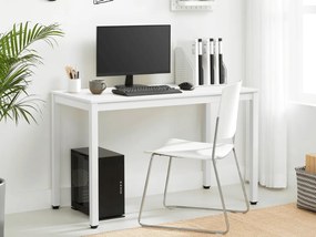 Masa de sufragerie alba cu blat alb TESSA 120x60 cm