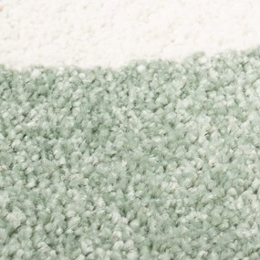 Covor de joacă verde pastel cu nor somnoros pentru copii Lăţime: 140 cm | Lungime: 200 cm
