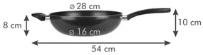 Tigaie wok Tescoma PRESTO, 28 cm
