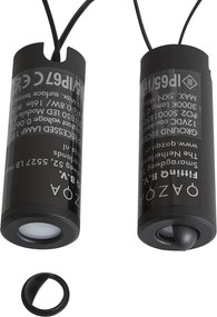 Sistem 12V negru 10m cu 5 spoturi de sol incl. LED IP44 - Voltaire Linsey