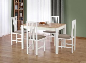 Masa Ksawery stejar sonoma/alb - L 120 x l 68 x h 76 cm
