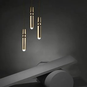 Lustra led pendul, Lalo3, Gold