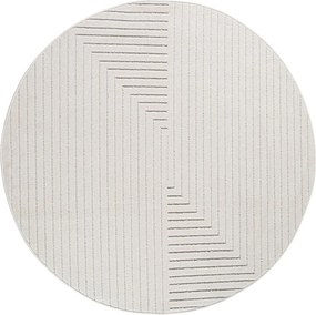 Covor pentru exterior și interior crem rotund ø 80 cm Nova 1202 – Ayyildiz Carpets