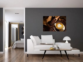 Tablou - O ceașcă de cafea (90x60 cm)