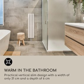 Blumfeldt Ontario, radiator, 120 x 30, montare pe perete, 380 W