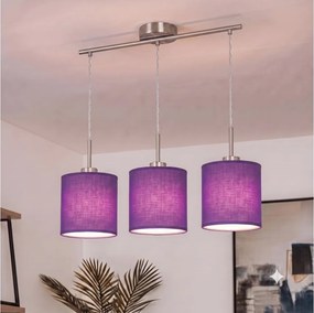 Brilagi - Lustru LED pe cablu NUBILA 3xE27/60W/230V mov