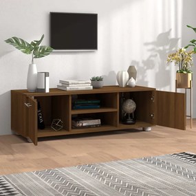 Comoda TV, stejar maro, 110x40x35 cm, lemn prelucrat Stejar brun, 110 x 40 x 35 cm, 1