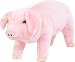 vidaXL Jucărie purceluș de pluș în picioare, roz, XXL