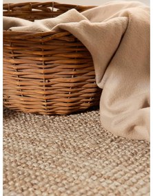 Covor în culoare naturală rotund din iută ø 200 cm Bouclé Jaipur – Hanse Home