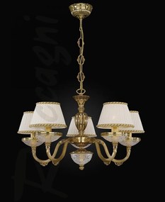 Candelabru din alama 5 brate design italian 6502