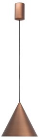 Pendul LED stil minimalist CONO D-18cm cupru