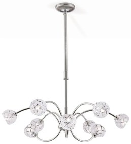 Lustra reglabila design modern de lux Maderno 9L crom