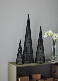 Decorațiuni luminoase negre 3 buc. cu model de Crăciun Dunge – Markslöjd