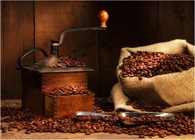 Tablou pe sticlă cu cafea (70x50 cm)