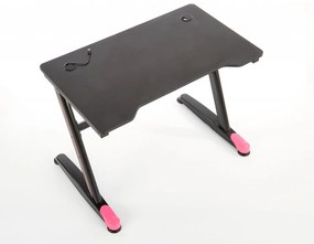 Birou de gaming B40 negru/rosu L100 cm
