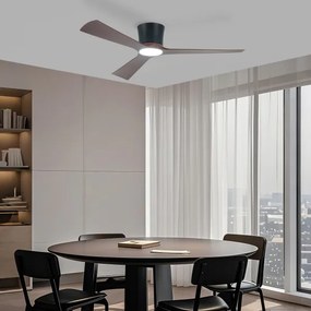 ZEVENTI - Ventilator de tavan LED AUREX LED/24W/230V Wi-Fi Tuya negru/nuc + telecomandă