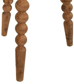Masuta decorativa, din lemn reciclat, 34 cm, Campagne