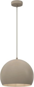 Lustră suspendată pe cablu SOOL, 1x E27/15W/230V, Ø 27 cm, bej