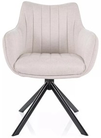 Scaun rotativ Azalia bej deschis/negru Brego22