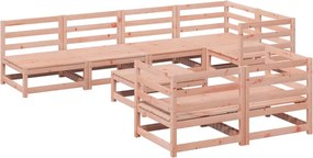 vidaXL Set canapele grădină, 8 piese, lemn masiv brad douglas