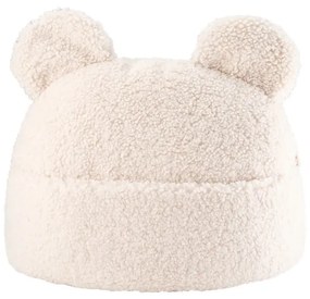 Pernă decorativă pentru copii crem din țesătură bouclé Teddy Pouch – Wigiwama