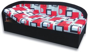 Pat de o persoană (canapea) 90 cm Krista (negru 39 + Otawa 1a) (S). 793103