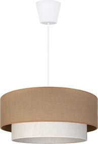 BRILAGI - Lustră LED suspendată pe cablu BOHO ECO, 1x E27/10W/230V, Ø 40 cm, bej/crem
