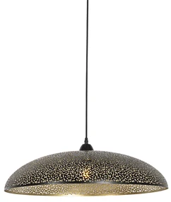 Lampă suspendată orientală neagră cu auriu 60 cm - Japke