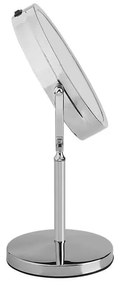 Oglinda dubla LED pentru machiaj 6629-VT, marire 1X sau 3X, stativ crom, alimentare cu baterii, V-TAC