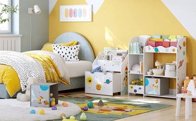 Biblioteca copii KIDS 62,5x29,5x70 cm alb