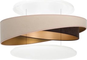 BRILAGI-LED Plafonieră VELVET TWIST LED/24W/230V 4000K Ø 55 cm bej/maro/auriu