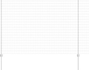 vidaXL Gard cu Stâlp Argintiu 1,5 x 10 m Oțel