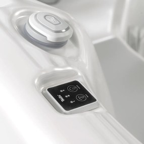 Minipiscina jacuzzi 7 persoane, 46 jeturi hidromasaj, WiFi, sistem audio, pompa caldura inclusa, Wellis Mandala Life Premium