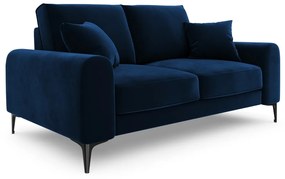 Canapea, Madara, Mazzini Sofas, 2 locuri, 172x102x90 cm, catifea, albastru regal