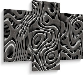 Tablou - Abstractizare metalică (90x60 cm)