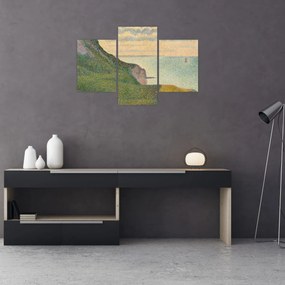 Tablou - Georges Seurat, Seascape at Port-en-Bessin, Normandy, reproducere (90x60 cm)