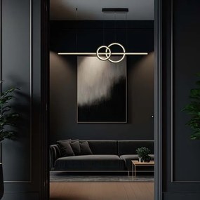 Lustră LED pe cablu LED/15W/230V 4000K negru