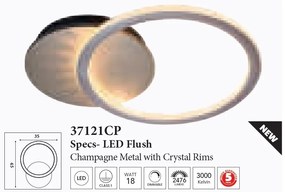 Plafoniera LED design circular Specs