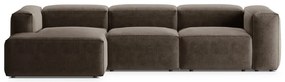 Coltar 3 locuri Bergamo stofa L304 cm