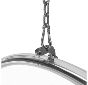 Fotoliu balansoar suspendat Belgica 1 (transparent + argintiu + gri) . 1116274