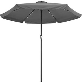 Deuba Umbrela de soare LED Atena Ø330cm - antracit