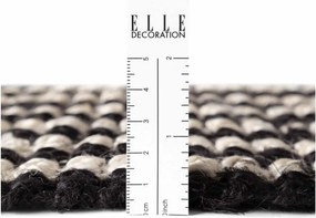 Covor negru țesut manual din iută 160x230 cm Harvest Ebony – Elle Decoration