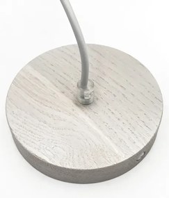 Pendul pe cablu AIDA 1xE27/60W/230V, Ø35 cm, stejar/alb