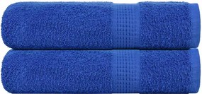 vidaXL Prosoape de duș, FROGN, 2 buc., albastru, 70x140 cm, 360 g/m²